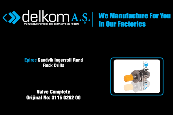Válvula Rock Drill Spare Parts
