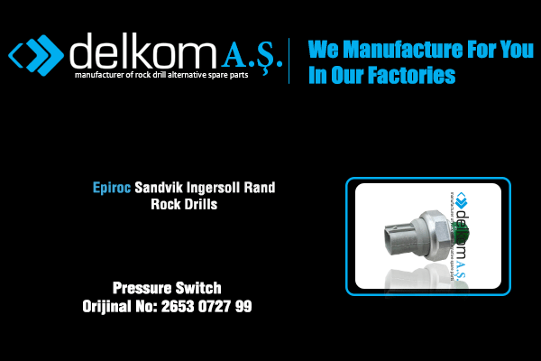 Pressure Switch Rock Drill Spare Parts