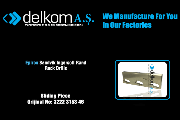 Pieza Deslizante Rock Drill Spare Parts