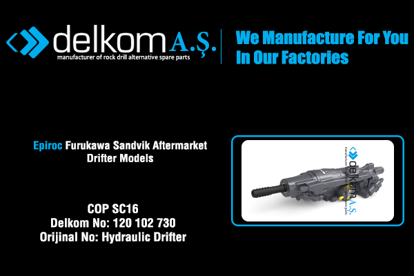 COP SC16 Rock Drill Spare Parts