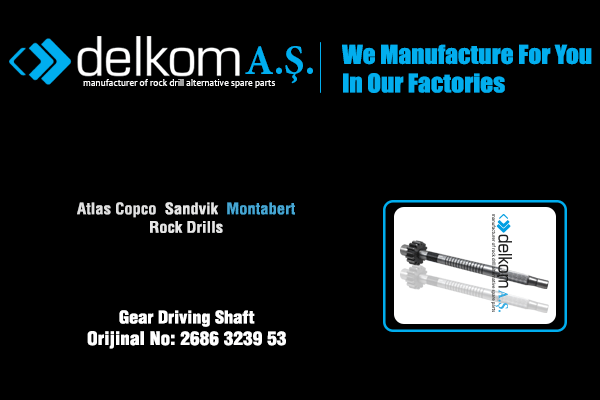 Şaft Mili Rock Drill Spare Parts