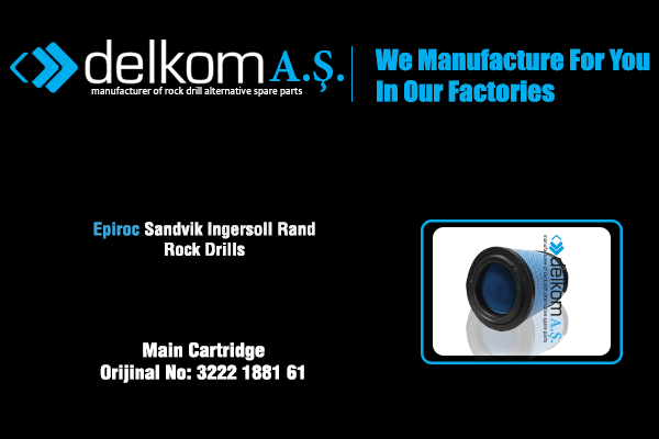 Hava Filtresi Dış Rock Drill Spare Parts