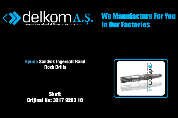 Hidrolik Pompa Şaftı Rock Drill Spare Parts