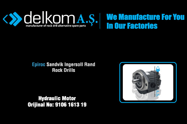 Kompresör Hidromotoru Rock Drill Spare Parts