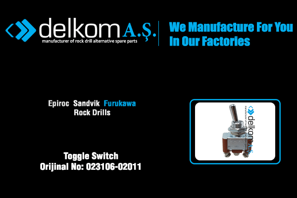 Açma Kapama Anahtarı Rock Drill Spare Parts