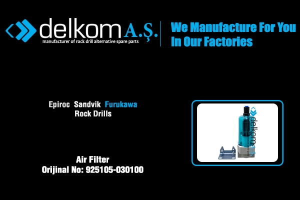 Su Filtresi Rock Drill Spare Parts