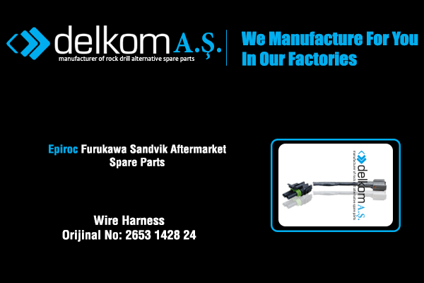 Tesisat Kablosu Rock Drill Spare Parts
