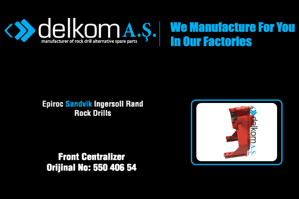 Kızak Ön Tablası Rock Drill Spare Parts