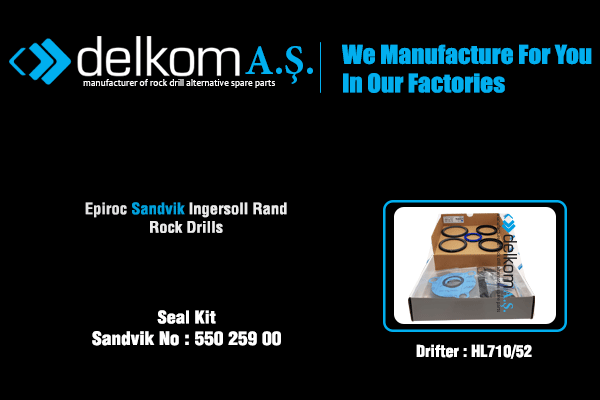 Tabanca Tamir Takımı HL710/52 Rock Drill Spare Parts