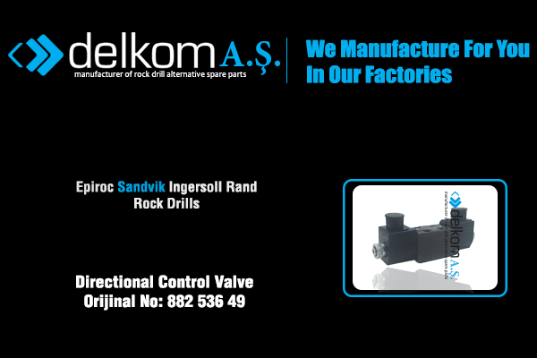 Robot Yön Kontrol Valfi Rock Drill Spare Parts