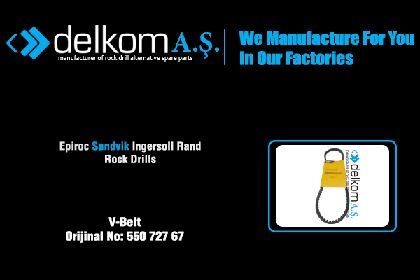 Devirdaim Kayışı Rock Drill Spare Parts