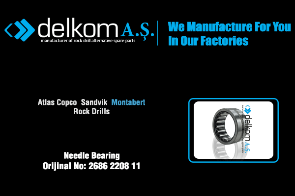 Hidromotor Gövde Şaft Rulmanı Rock Drill Spare Parts