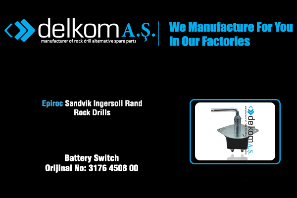Akü Şalteri Rock Drill Spare Parts