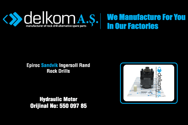 Hidromotor Rock Drill Spare Parts