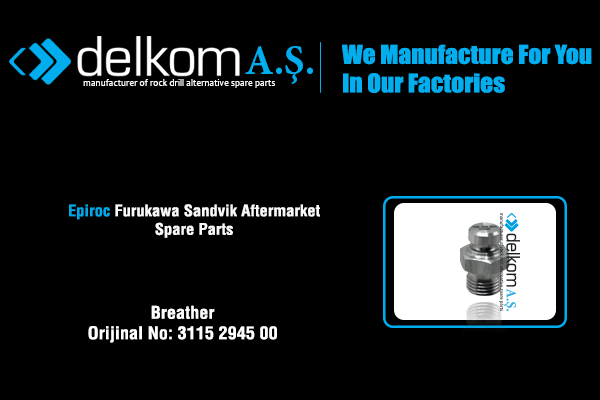 Tahliye Tapası Rock Drill Spare Parts