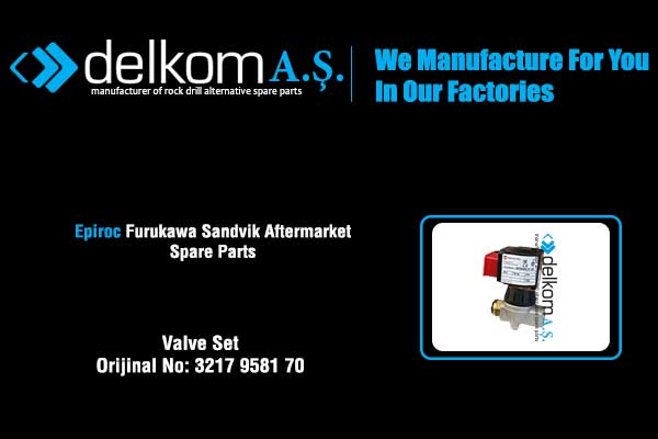 Hava Valfi Rock Drill Spare Parts