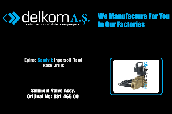 Solenoid Valve Assy. Rock Drill Spare Parts