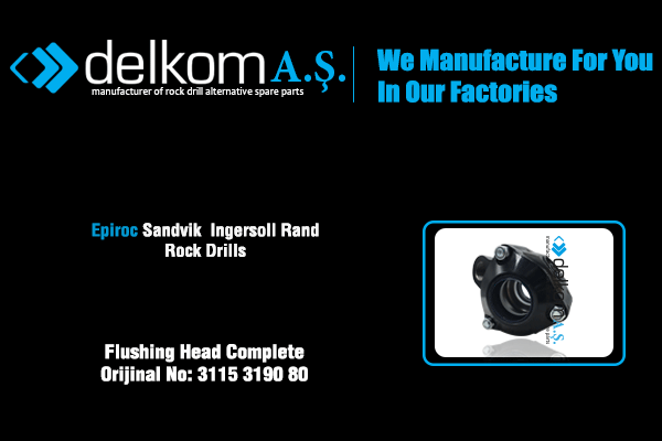 Flushing Head Comp. Rock Drill Spare Parts