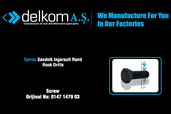 Screw Rock Drill Spare Parts