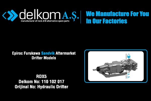 RDX5 Rock Drill Spare Parts